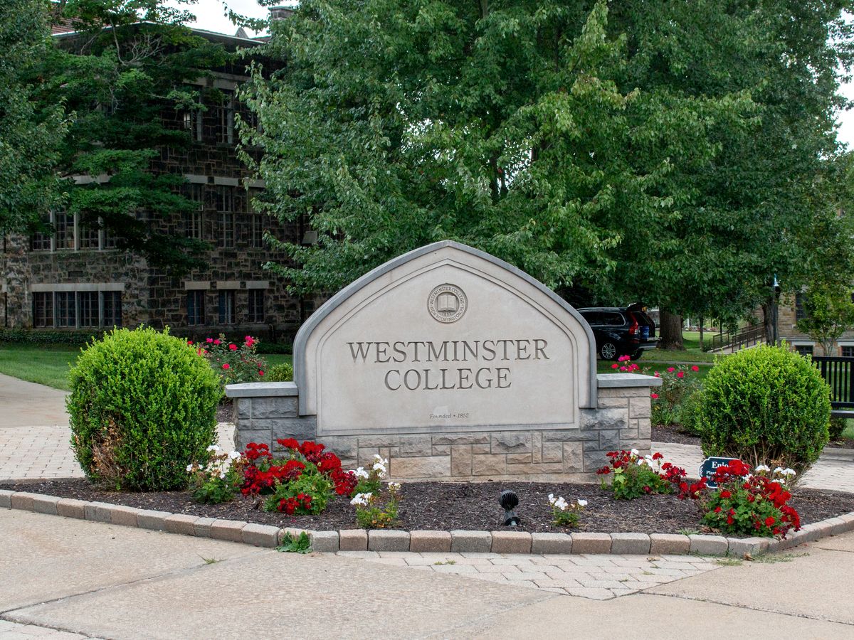 The Westminster College entrance sign