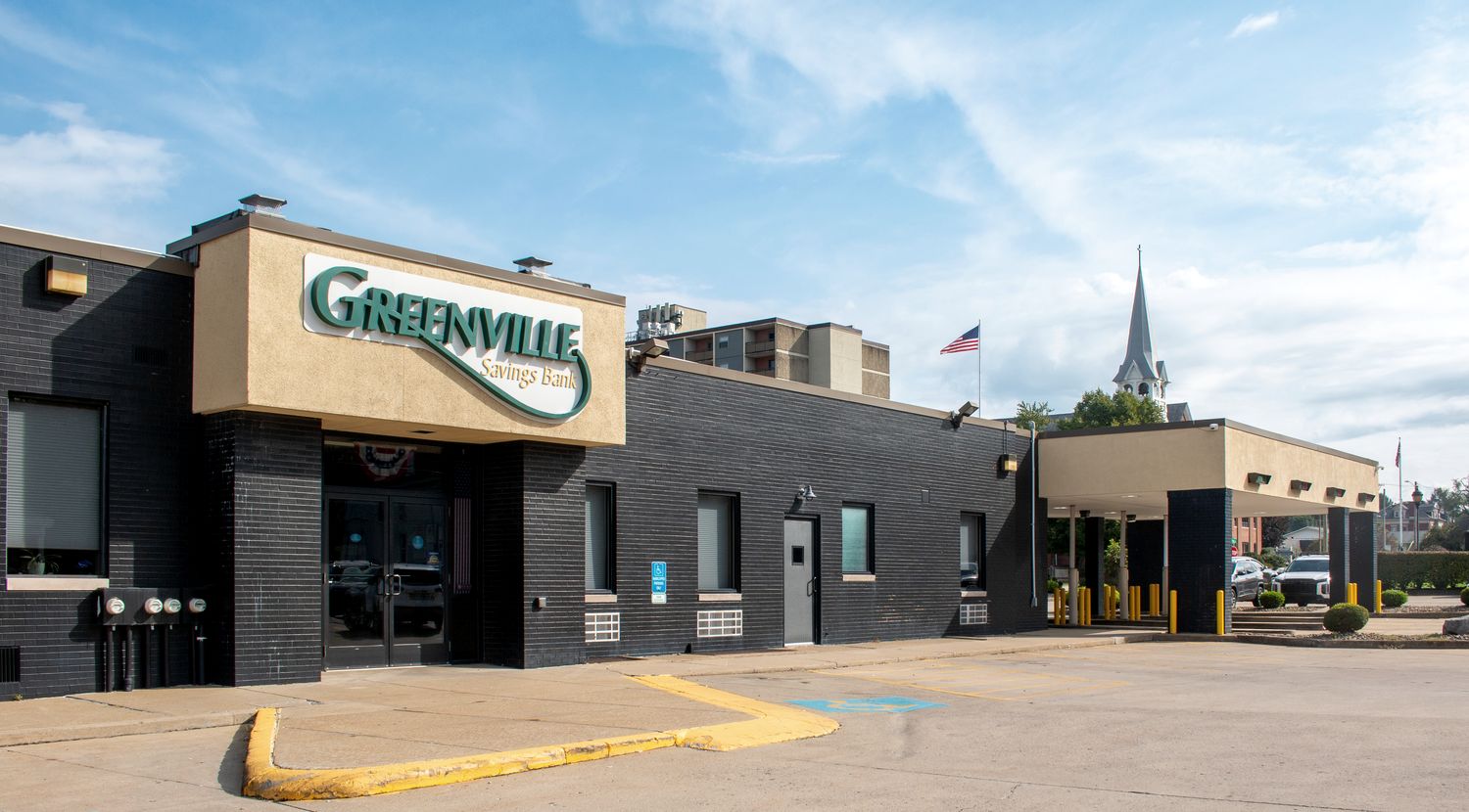 The Greenville Main Office on Main Street in downtown Greenville