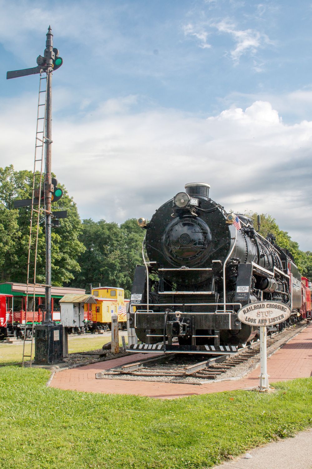 The Empire 6-8-6 locomotive at Greenville Railroad Park