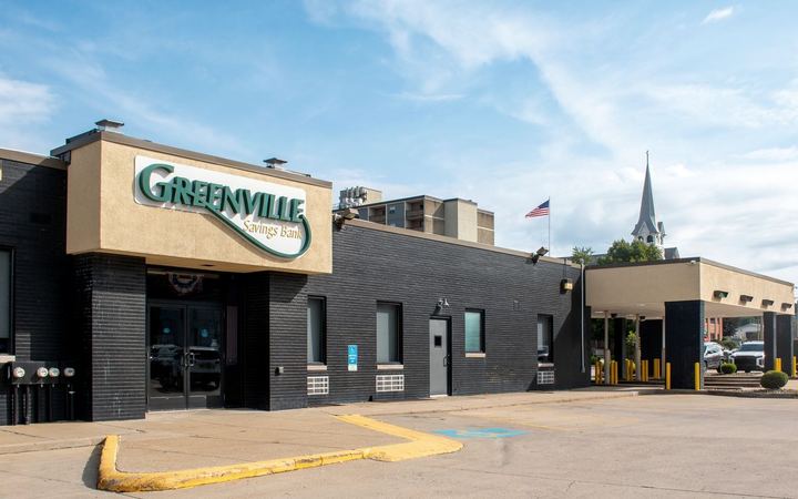 The Greenville Savings Bank main office on Main Street